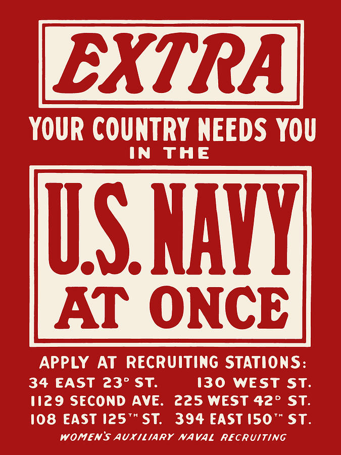 Extra Digital Art - EXTRA - Your Country Needs You In The U.S. Navy by God and Country Prints