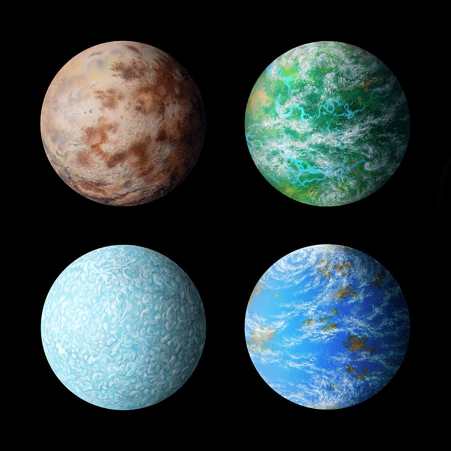 Space Photograph - Extrasolar Planets by Lynette Cook/science Photo Library