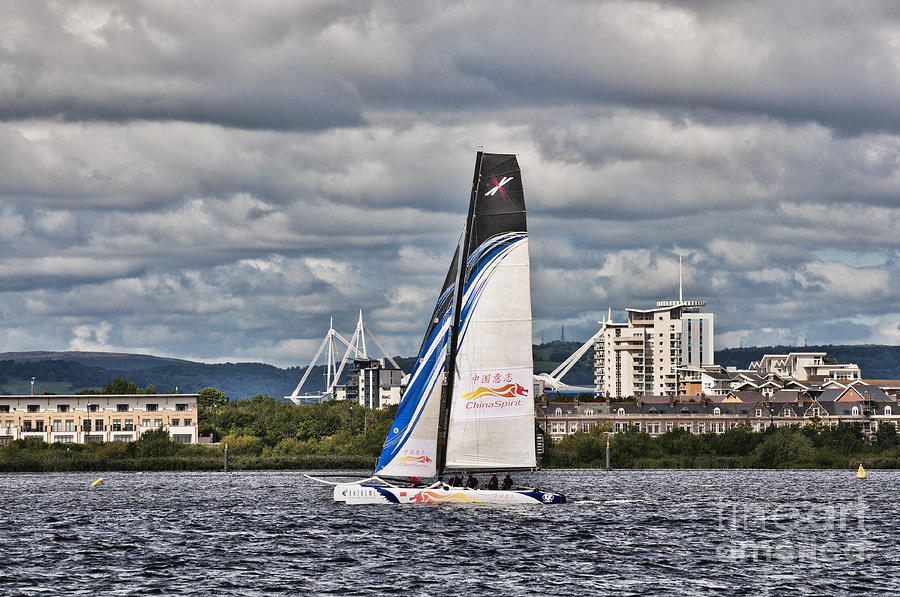 Boat Photograph - Extreme 40 Team China Spirit by Steve Purnell