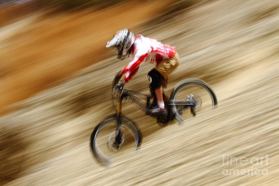 Extreme Downhill Cycling Photograph by James Brunker