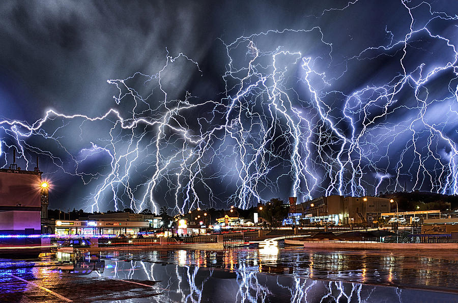 Extreme Electric Storm Photograph by Alexius Van der westhuizen - Fine ...