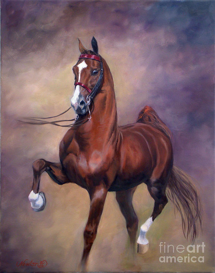 Horse Painting - Extreme Rites by Jeanne Newton Schoborg Horse Painting - Extreme Rites by Jeanne Newton Schoborg