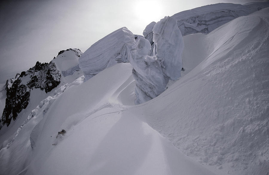 Action Photograph - Extreme Skier Going Fast In Beautiful by Patrik Lindqvist Action Photograph - Extreme Skier Going Fast In Beautiful by Patrik Lindqvist