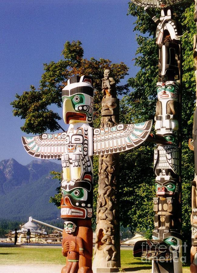 Landscape Photograph - Extrordinary Carving by the Haida by John Malone