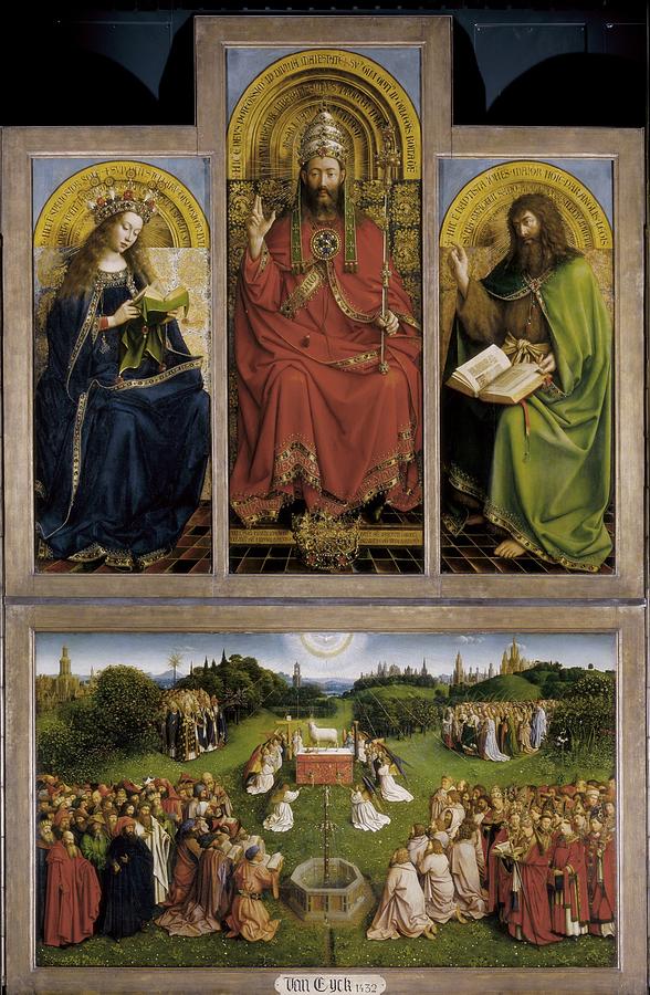 Eyck, Jan Van 1390-1441 Eyck, Hubert Photograph by Everett - Pixels