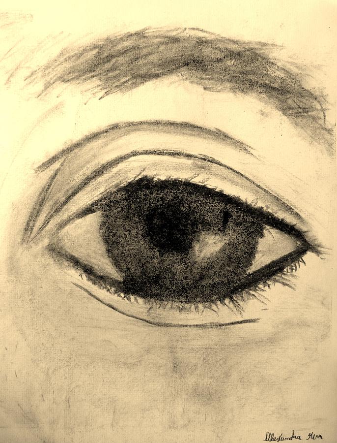 Eye Drawing by Alexandra Herr - Pixels