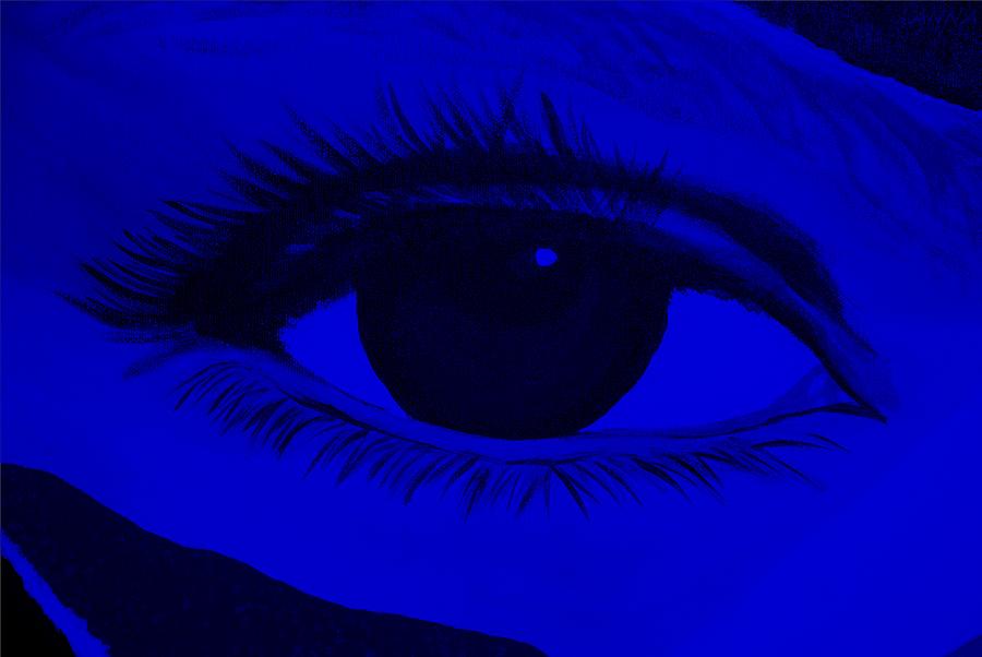 EYE HAS IT in BLUE Photograph by Rob Hans