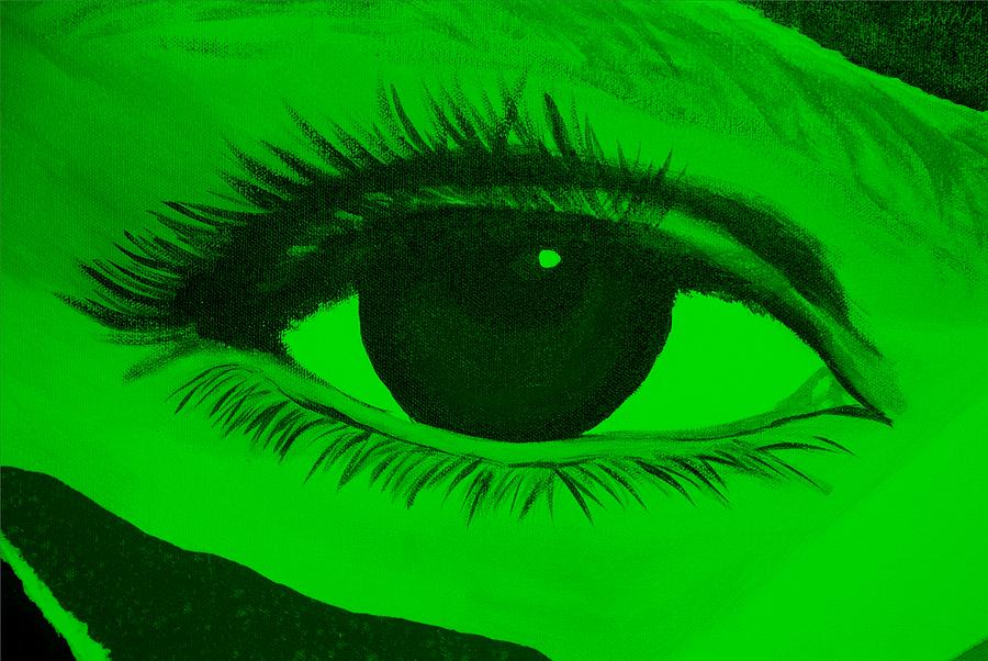 EYE HAS IT in GREEN Photograph by Rob Hans