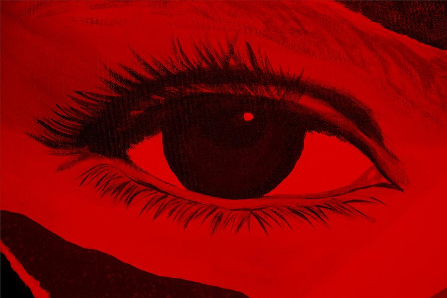 EYE HAS IT in RED Photograph by Rob Hans