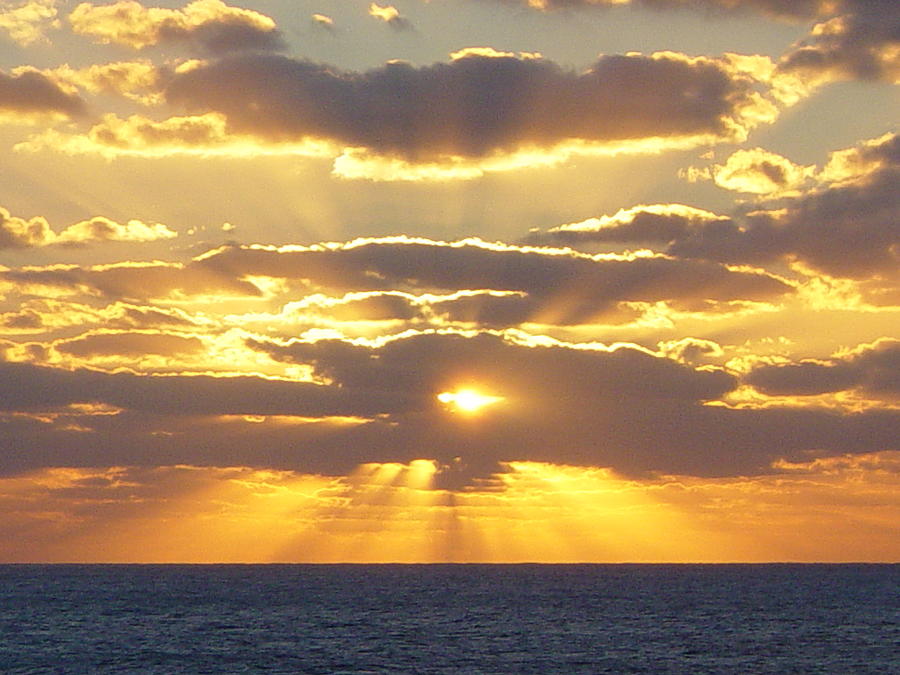 Eye of God Gulf of Mexico Sunset Photograph by Toni and Rene Maggio