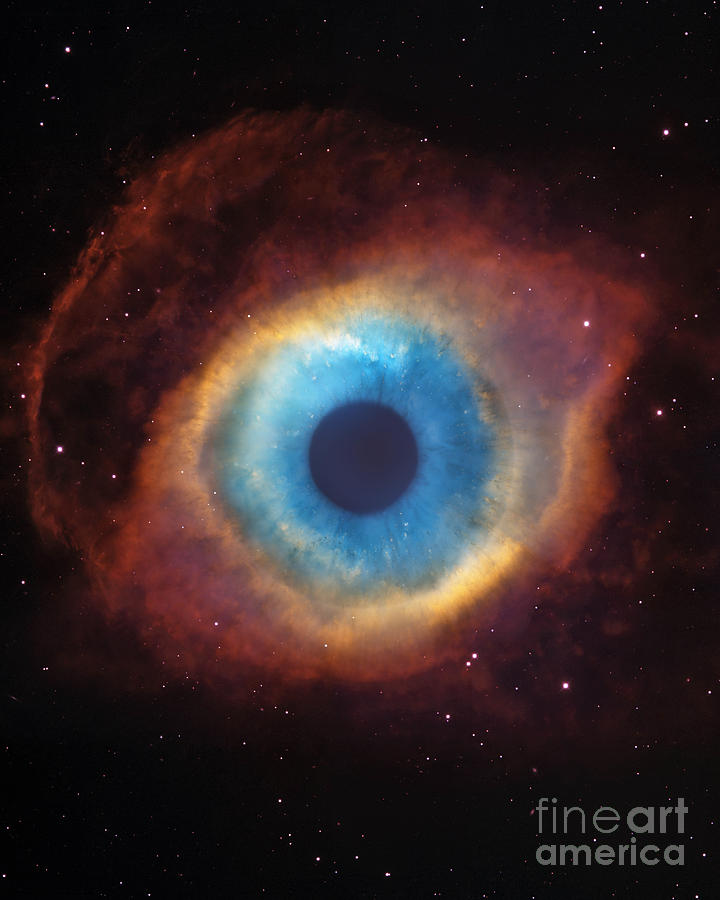Eye Of God In The Helix Nebula Photograph by Mike Agliolo