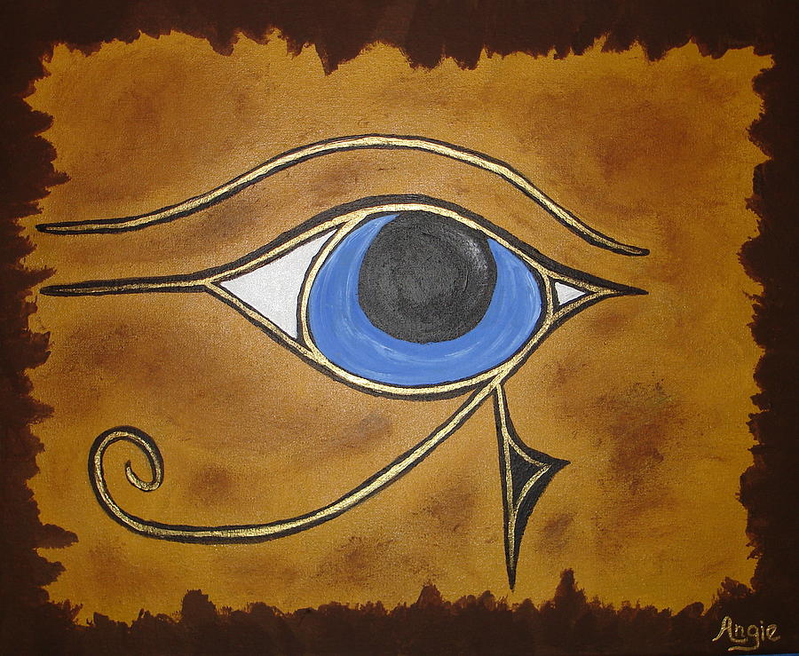 Eye of Horus Painting by Angie Butler