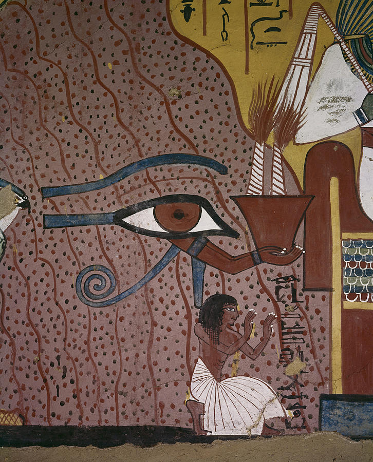 Eye Of Horus Painting by Brian Brake