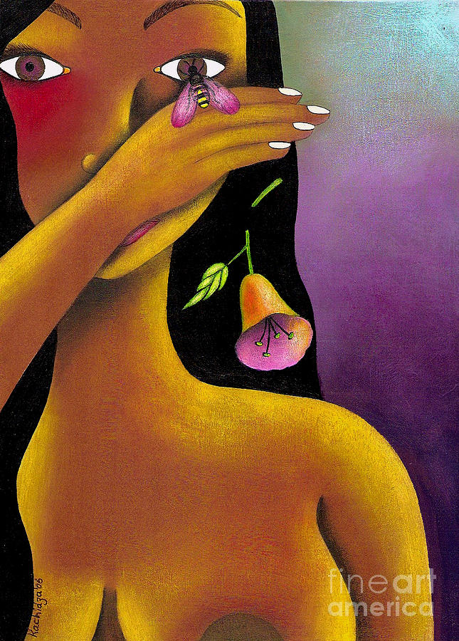 Nude Painting - Eye Of The Beeholder by Mucha Kachidza