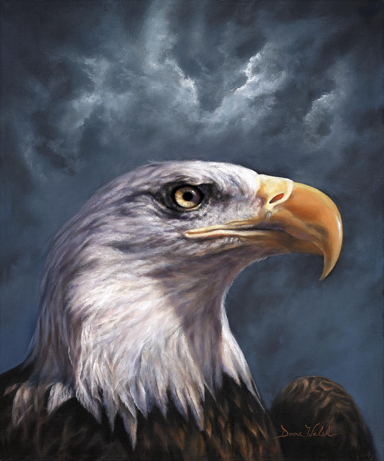 Eagle Painting - Eye Of The Eagle by Donna  Hillman Walsh