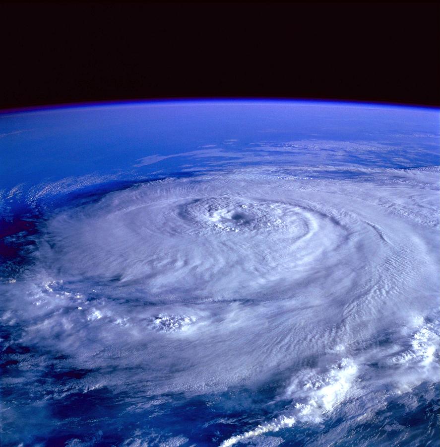 Space Photograph - Eye of the Hurricane by Mountain Dreams