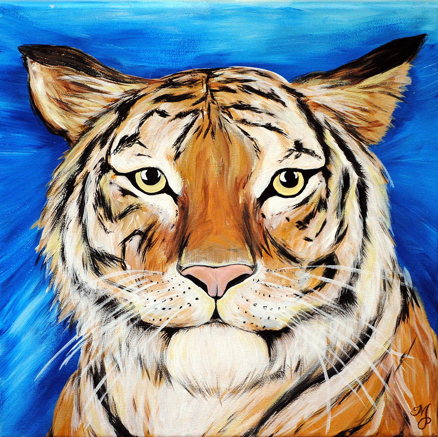 Eye of the tiger Painting by Meganne Peck