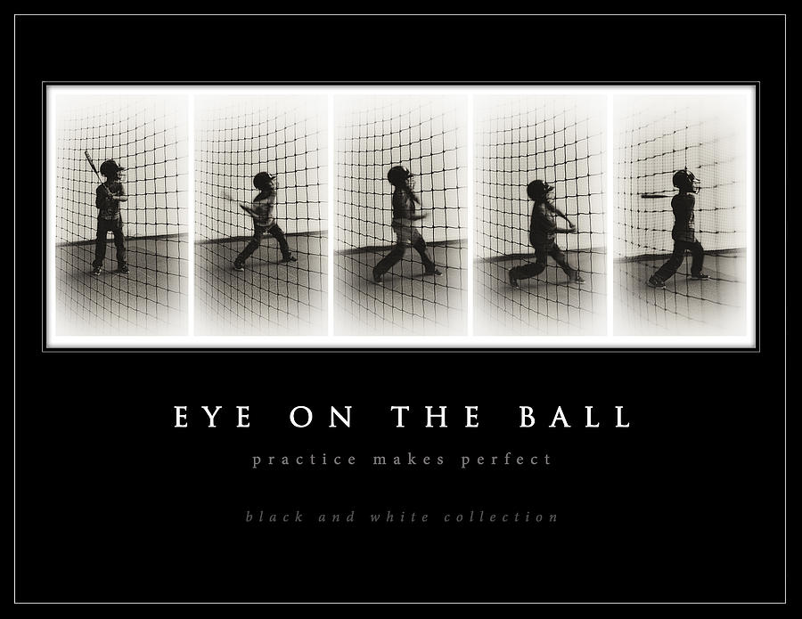 Eye On The Ball - black background Photograph by Greg Jackson
