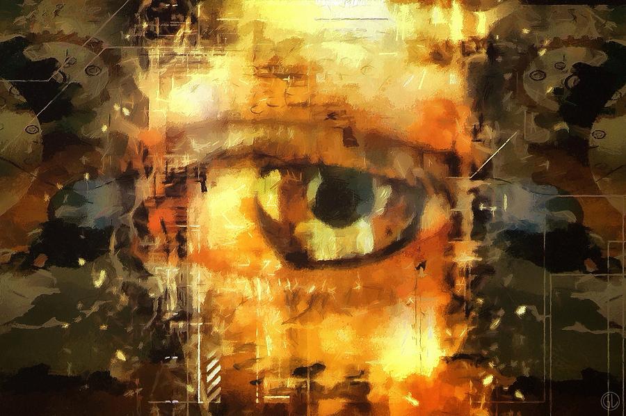 Abstract Digital Art - Eye see you by Gun Legler