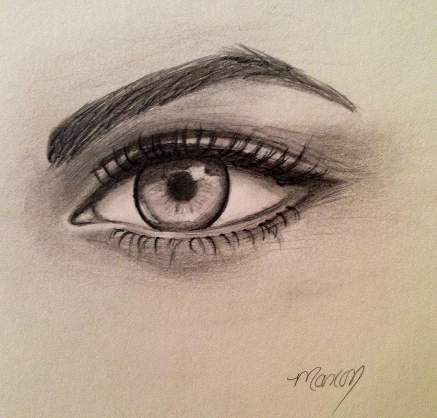 Eye See you Drawing by Manon Zemanek