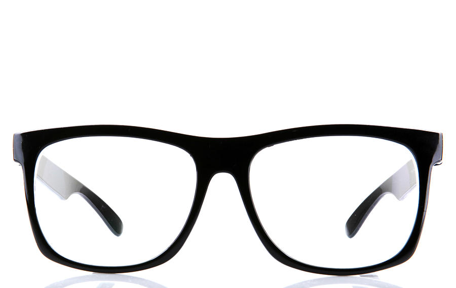 Eyeglasses with black rim Photograph by Nenov