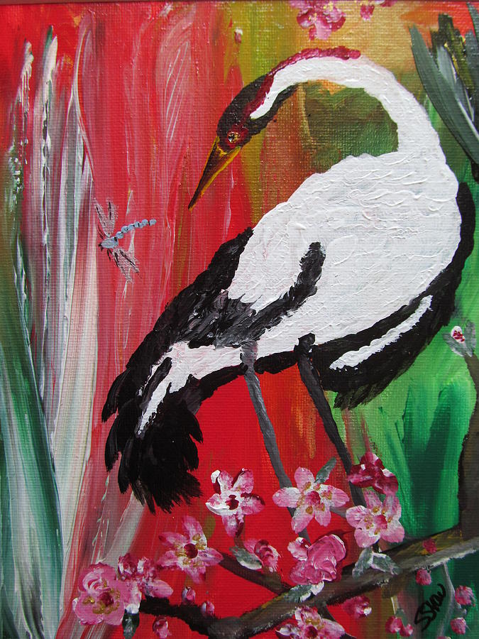 Eyeing Lunch Painting by Susan Voidets