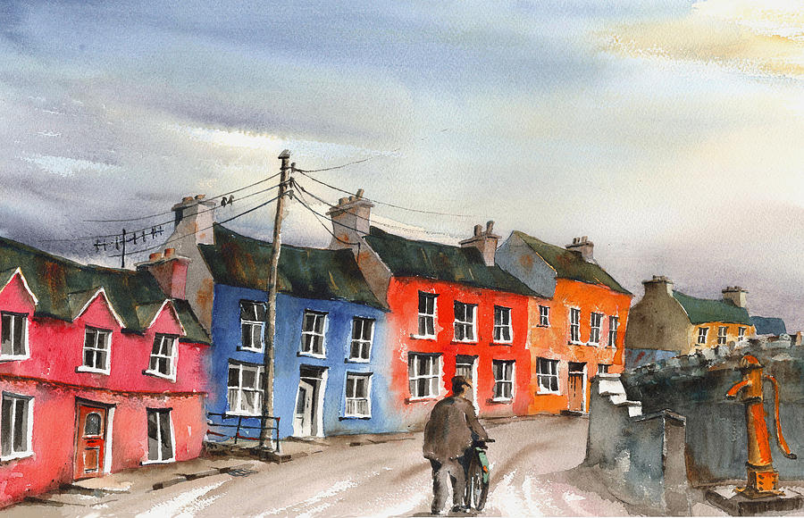Returning Home, Eyeries Painting by Val Byrne