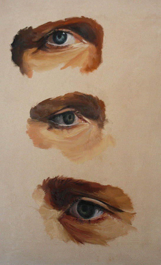 Eyes in oil Painting by Rachel Bochnia