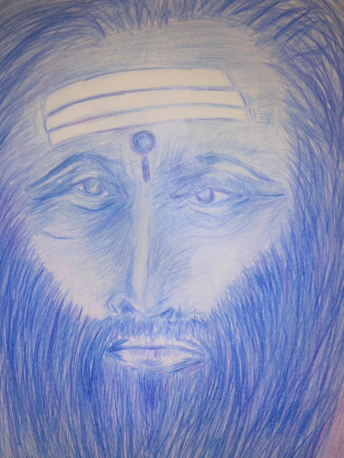 eyes of an Aghori Drawing by Bhaskar Das - Pixels