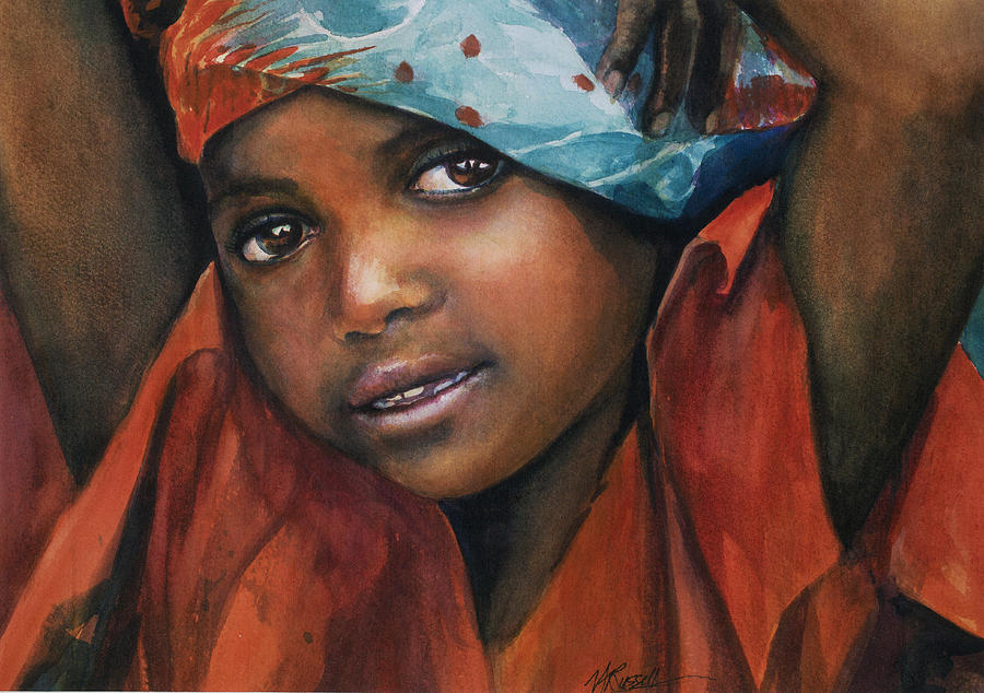 Portrait Painting - Eyes Of Hope by Vicky Russell