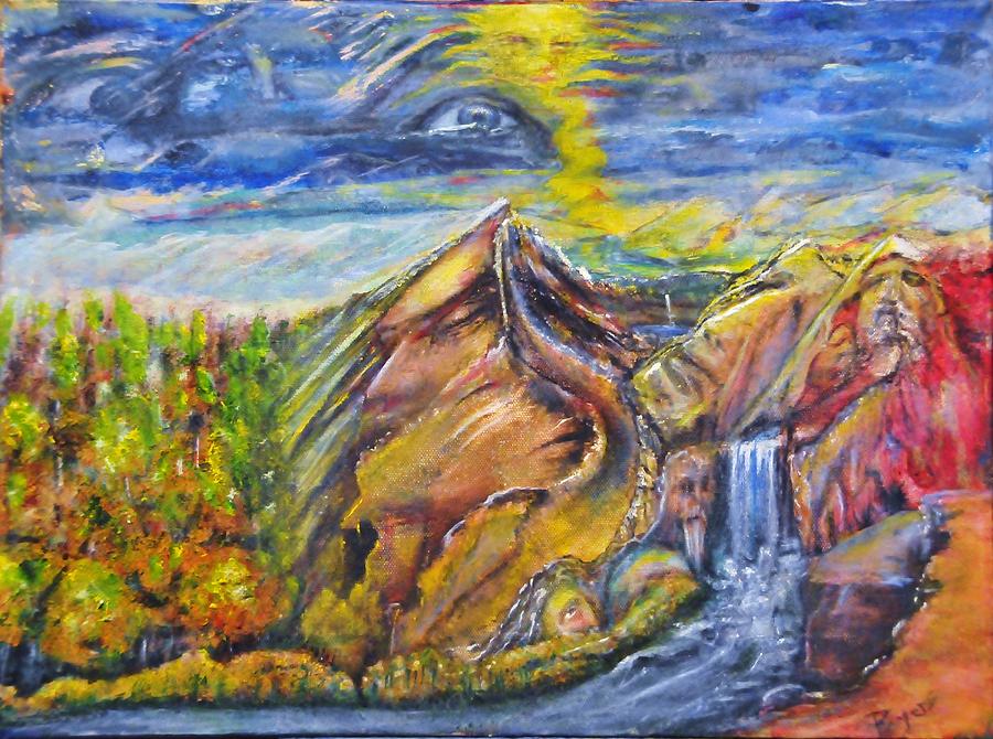 Eyes on Creation Painting by Kicking Bear  Productions