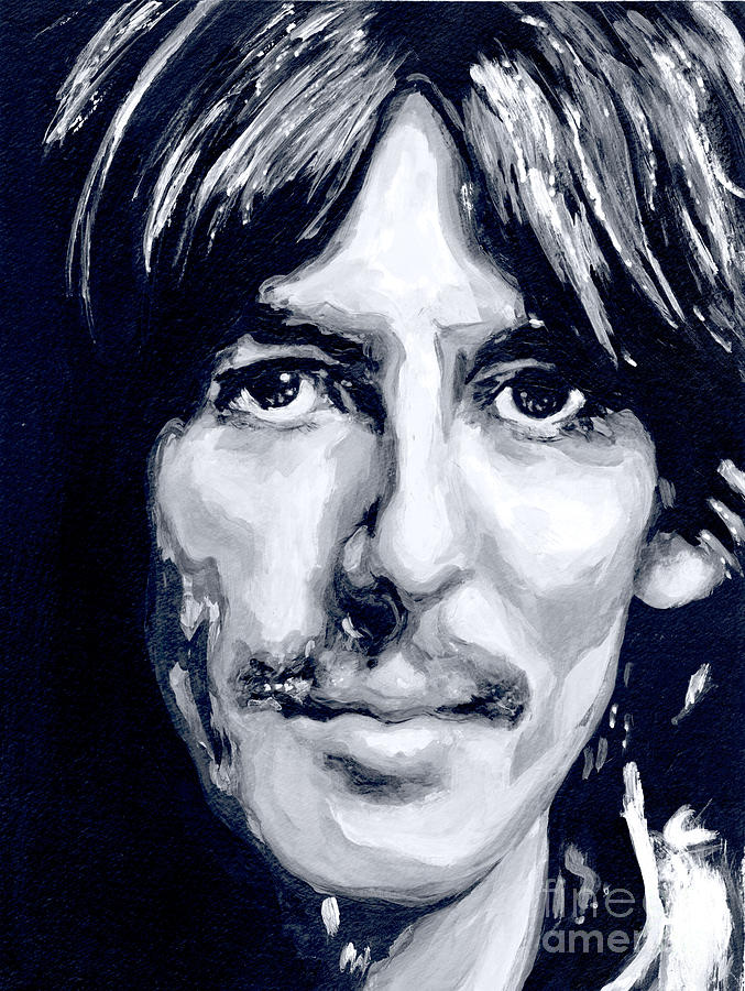 George Harrison Painting - Eyes that shining full of inner light by Tanya Filichkin