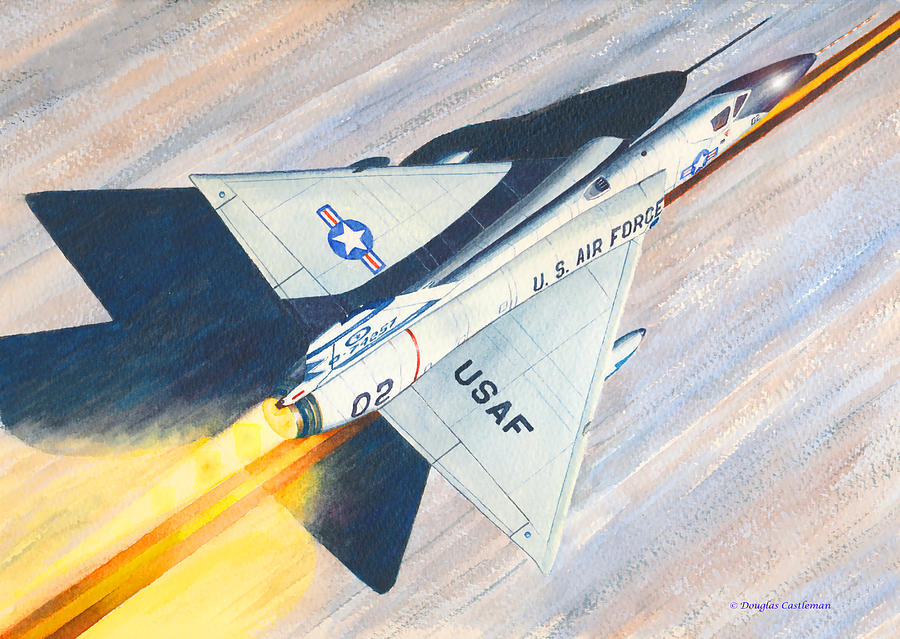 F-106A Take Off Painting by Douglas Castleman