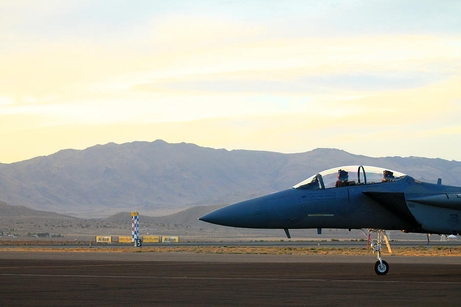 F-15 Eagle on the Ramp Photograph by Saya Studios