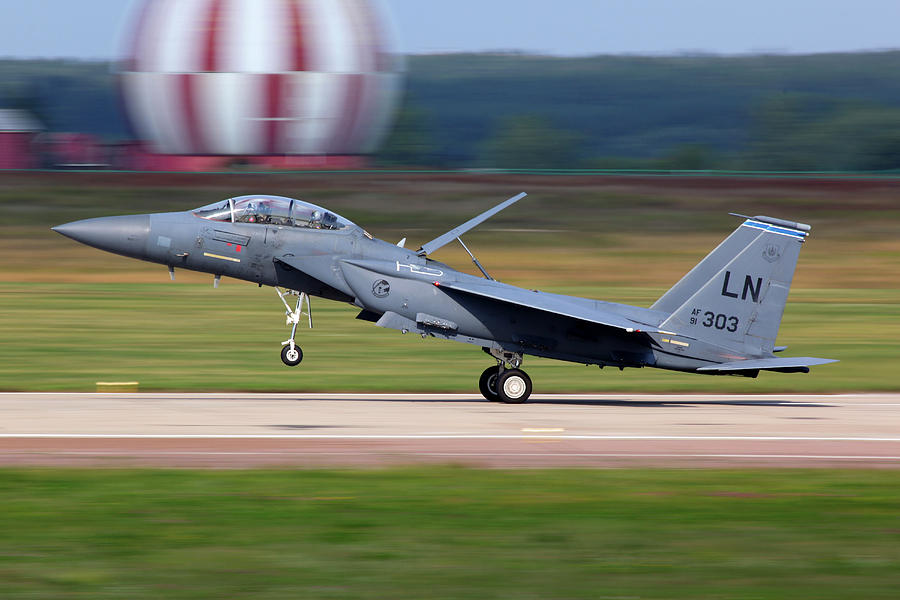 F-15e Jet Fighter Of U.s. Air Force Photograph by Artyom Anikeev - Fine ...