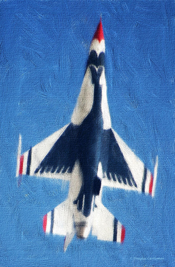 F-16 Thunderbirds Digital Art by Douglas Castleman