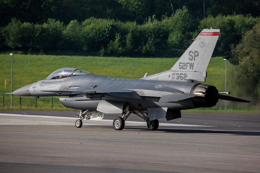 F-16c Boss Bird Of The 52nd Fighter Wing Photograph by Timm Ziegenthaler