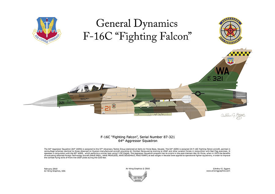 F-16C Fighting Falcon Digital Art by Arthur Eggers