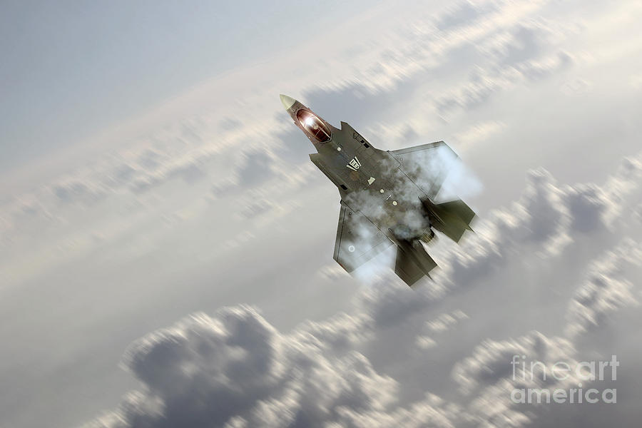 F-35 Climb Digital Art by Airpower Art