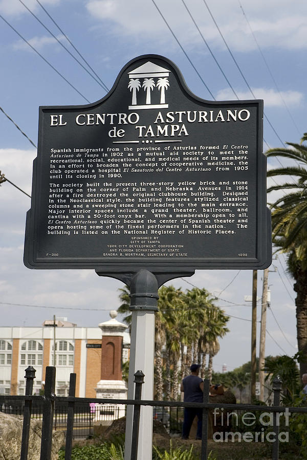 F386 El Centro Asturiano de Tampa Photograph by Jason O Watson Fine