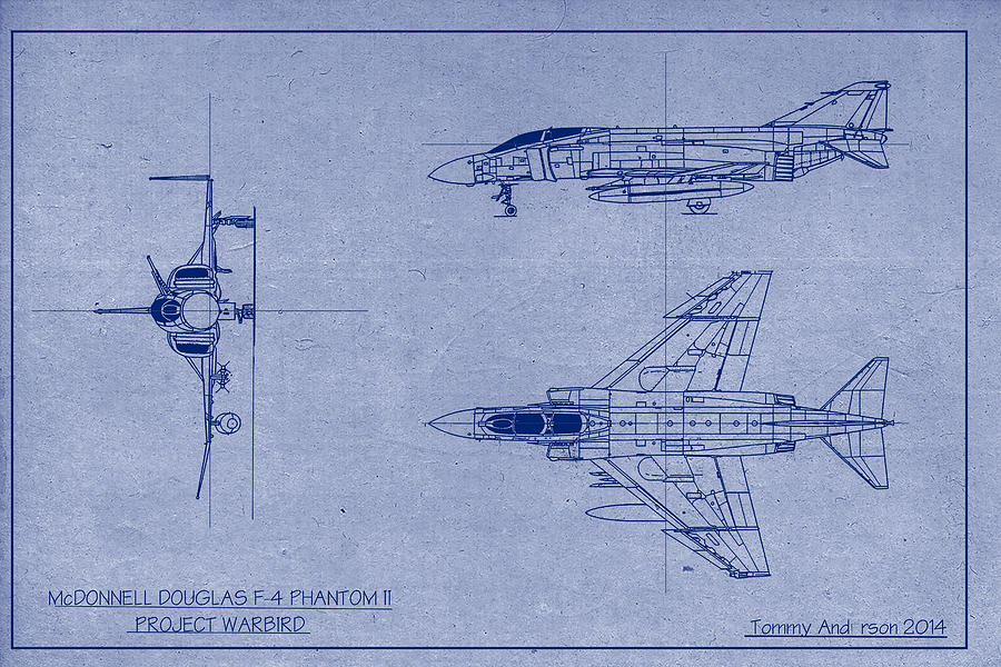 F-4 Phantom II Warbird Project Digital Art by Tommy Anderson