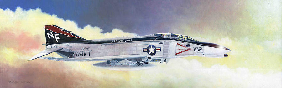 F-4B Phantom II Painting by Douglas Castleman