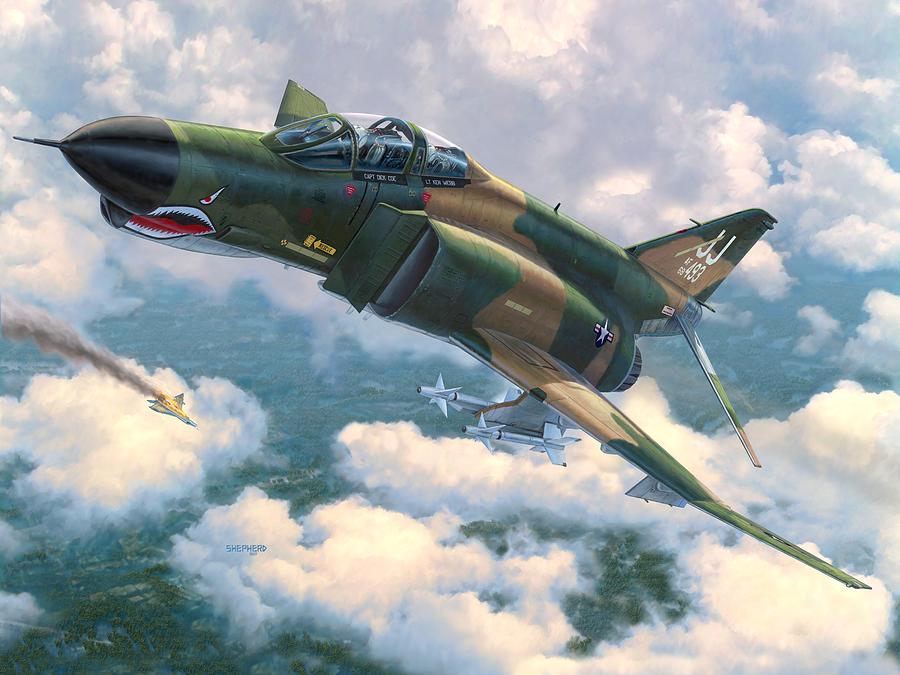 F-4 Phantom Ii Digital Art - F-4E MiG Killers by Stu Shepherd