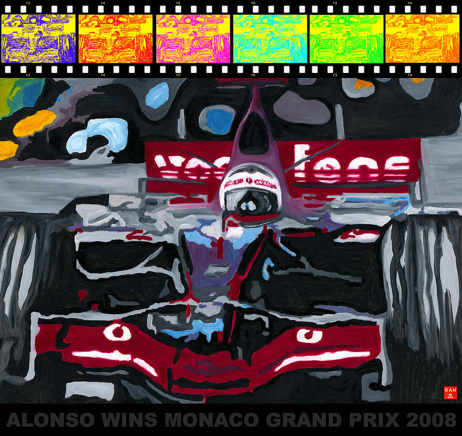 F1 Alonso Wins Monaco 2008 Pop 2 by Ran Andrews F1 Alonso Wins Monaco 2008 Pop 2 by Ran Andrews