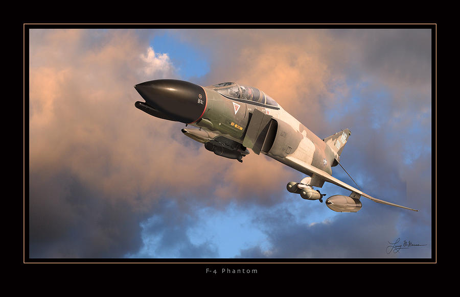 Airplane Photograph - F4 Phantom Air Force by Larry McManus