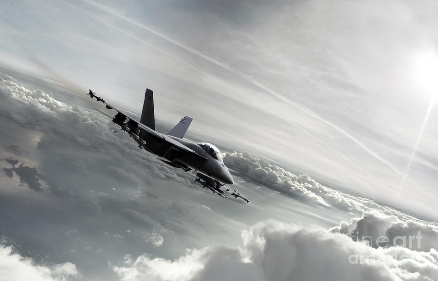 FA-18 Super Hornet Digital Art by Airpower Art