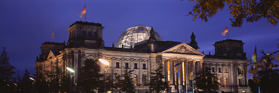 Berlin Photograph - Facade Of A Building At Dusk, The by Panoramic Images