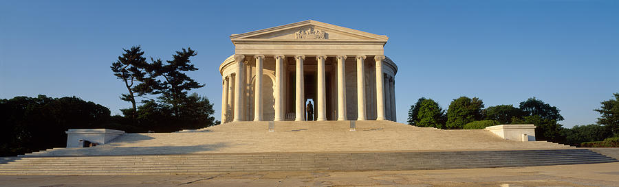 Architecture Photograph - Facade Of A Memorial, Jefferson by Panoramic Images