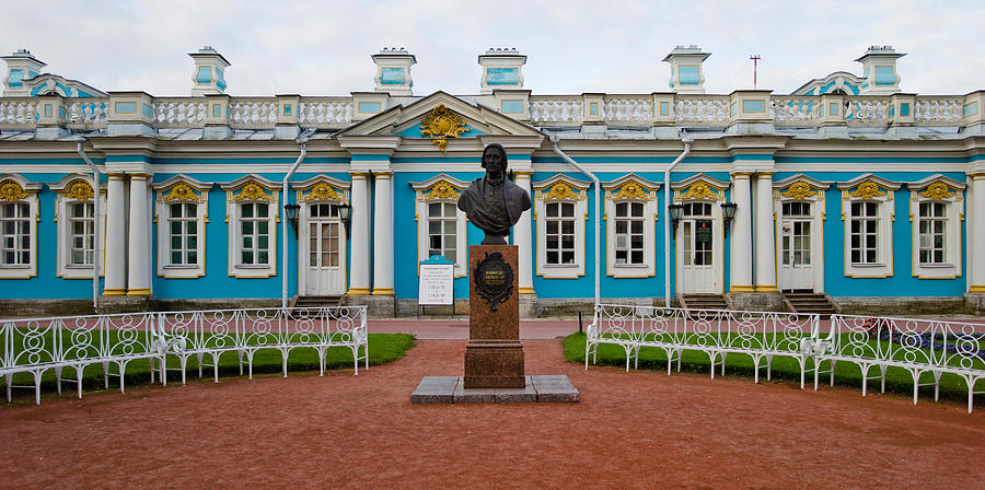 Architecture Photograph - Facade Of A Palace, Tsarskoe Selo by Panoramic Images