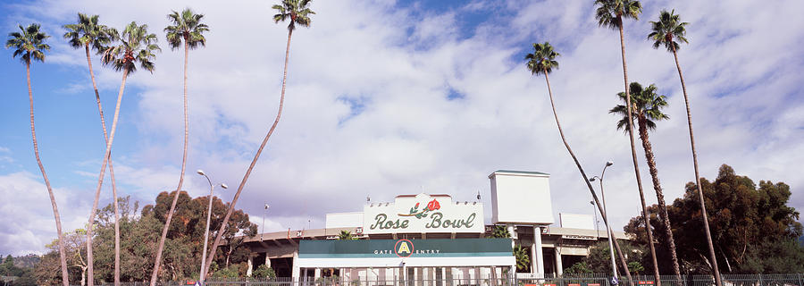Facade Of A Stadium, Rose Bowl Stadium Photograph by Panoramic Images